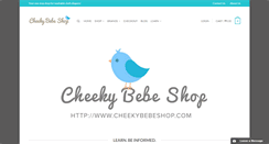 Desktop Screenshot of cheekybebeshop.com